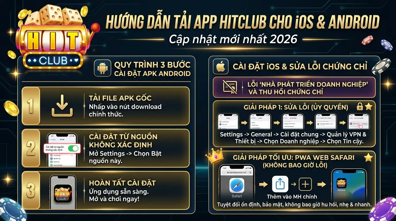 hitclub huong dan tai app hitclub cho ios android sua loi thu hoi chung chi